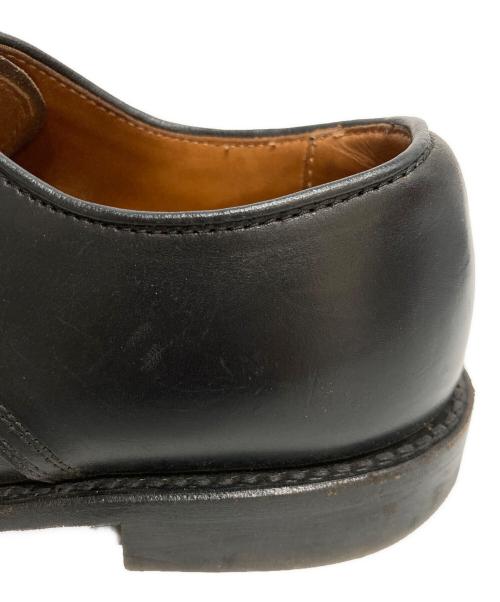 WHELL ROBE（ウィールローブ）WHELL ROBE (ウィールローブ) HEAVY STITCHING MOC TOE Uチップシューズ ブラック サイズ:7Dの古着・服飾アイテム