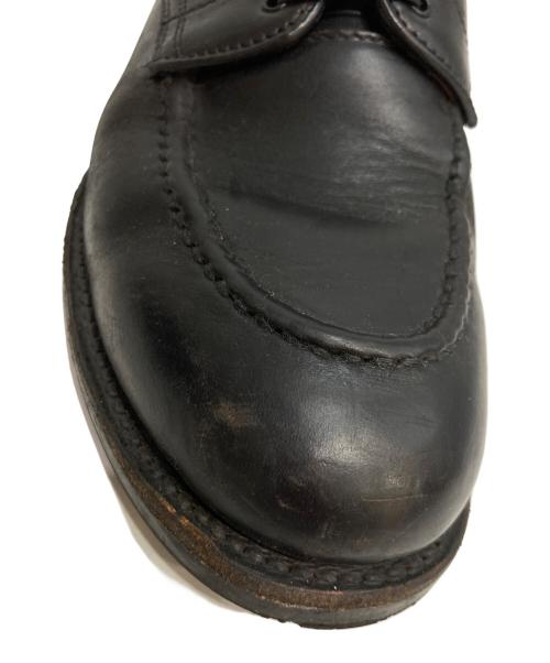 WHELL ROBE（ウィールローブ）WHELL ROBE (ウィールローブ) HEAVY STITCHING MOC TOE Uチップシューズ ブラック サイズ:7Dの古着・服飾アイテム
