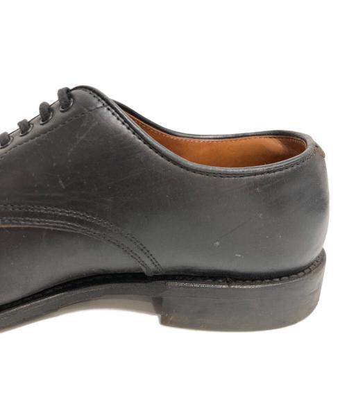 WHELL ROBE（ウィールローブ）WHELL ROBE (ウィールローブ) HEAVY STITCHING MOC TOE Uチップシューズ ブラック サイズ:7Dの古着・服飾アイテム