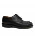 中古・古着 WHELL ROBE (ウィールローブ) HEAVY STITCHING MOC TOE Uチップシューズ ブラック サイズ:7D：20000円