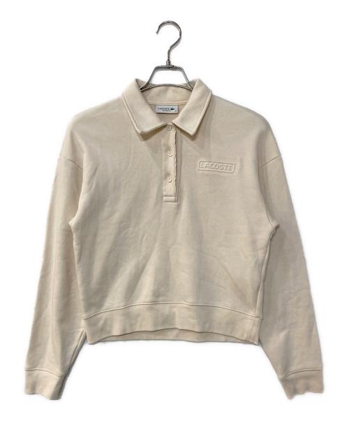 LACOSTE（ラコステ）LACOSTE (ラコステ) スウェットポロシャツ ホワイト サイズ:34の古着・服飾アイテム