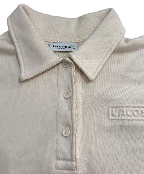 LACOSTE（ラコステ）LACOSTE (ラコステ) スウェットポロシャツ ホワイト サイズ:34の古着・服飾アイテム