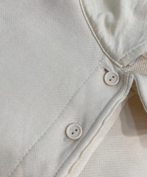 LACOSTE（ラコステ）LACOSTE (ラコステ) スウェットポロシャツ ホワイト サイズ:34の古着・服飾アイテム