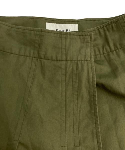 LEMAIRE（ルメール）LEMAIRE (ルメール) コットンリネンラップスカート cotton-linen lap skirt グリーン サイズ:34の古着・服飾アイテム