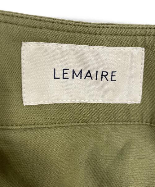 LEMAIRE（ルメール）LEMAIRE (ルメール) コットンリネンラップスカート cotton-linen lap skirt グリーン サイズ:34の古着・服飾アイテム