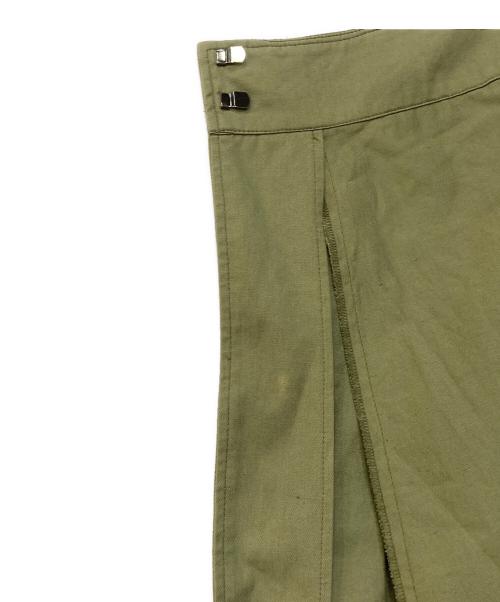 LEMAIRE（ルメール）LEMAIRE (ルメール) コットンリネンラップスカート cotton-linen lap skirt グリーン サイズ:34の古着・服飾アイテム