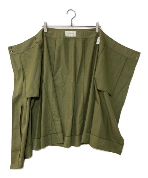 LEMAIRE（ルメール）LEMAIRE (ルメール) コットンリネンラップスカート cotton-linen lap skirt グリーン サイズ:34の古着・服飾アイテム