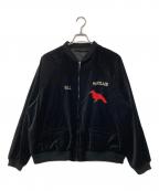 THRIFTY LOOKスリフティールック）の古着「REVERSIBLE SOUVENIR GERMANY JACKET　リバーシブルスーベニアジャケット」｜ブラック