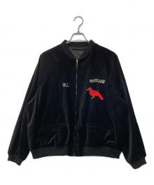 THRIFTY LOOK（スリフティールック）の古着「REVERSIBLE SOUVENIR GERMANY JACKET　リバーシブルスーベニアジャケット」｜ブラック
