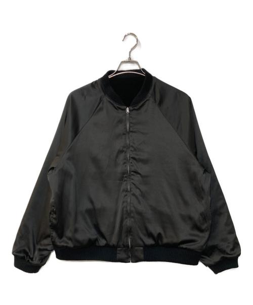 THRIFTY LOOK（スリフティールック）THRIFTY LOOK (スリフティールック) REVERSIBLE SOUVENIR GERMANY JACKET　リバーシブルスーベニアジャケット ブラック サイズ:Lの古着・服飾アイテム
