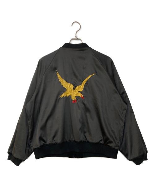 THRIFTY LOOK（スリフティールック）THRIFTY LOOK (スリフティールック) REVERSIBLE SOUVENIR GERMANY JACKET　リバーシブルスーベニアジャケット ブラック サイズ:Lの古着・服飾アイテム