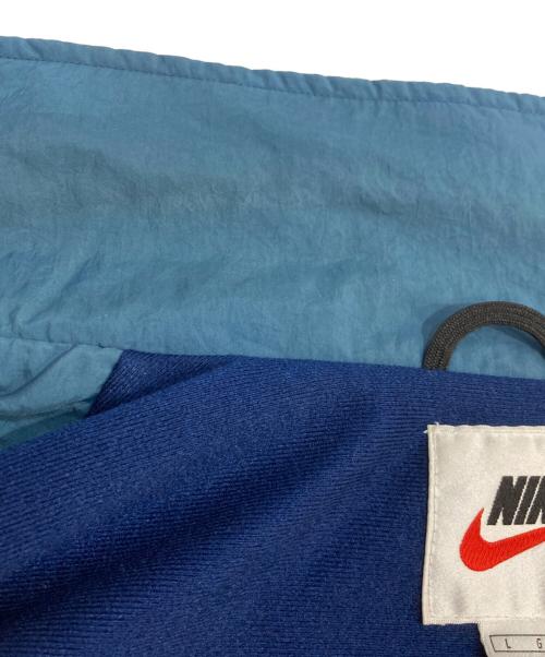 NIKE（ナイキ）NIKE (ナイキ) 90`sパネルコーチジャケット　バイカラーナイロンジャケット　銀タグ ネイビー×ブルー サイズ:Lの古着・服飾アイテム