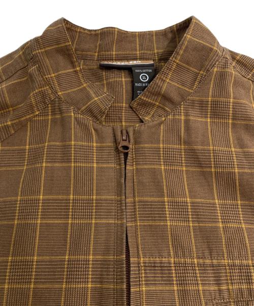 ROCA WEAR（ロカウェア）ROCA WEAR (ロカウェア) 00`sオーバーサイズチェックブルゾン　ジップジャケット　382-033081 ブラウン サイズ:XLの古着・服飾アイテム