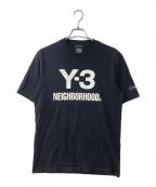 Y-3×NEIGHBORHOODワイスリー×ネイバーフッド）の古着「Y-3 NBHD LOGO TEE」｜ブラック