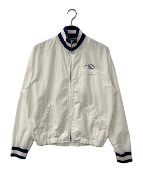 POLO SPORT（ポロスポーツ）POLO SPORT (ポロスポーツ) ロゴジップアップジャケット ホワイト サイズ:Sの古着・服飾アイテム