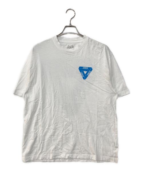 PALACE（パレス）PALACE (パレス) DOVER STREET MARKET (ドーバー ストリート マーケット) GINZA T-SHIRT プリントTシャツ ホワイト サイズ:Lの古着・服飾アイテム