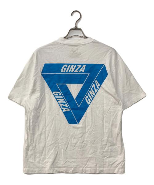 PALACE（パレス）PALACE (パレス) DOVER STREET MARKET (ドーバー ストリート マーケット) GINZA T-SHIRT プリントTシャツ ホワイト サイズ:Lの古着・服飾アイテム