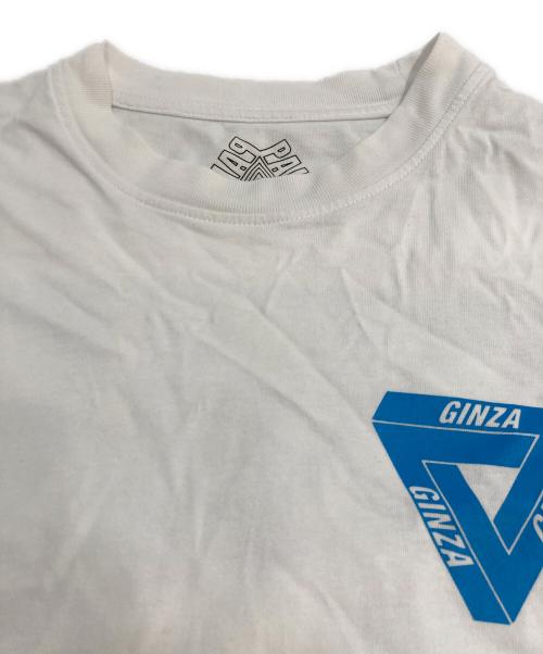 PALACE（パレス）PALACE (パレス) DOVER STREET MARKET (ドーバー ストリート マーケット) GINZA T-SHIRT プリントTシャツ ホワイト サイズ:Lの古着・服飾アイテム