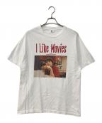 WEBERウェーバー）の古着「I Like Movies× weber T shirt (print)」｜ホワイト