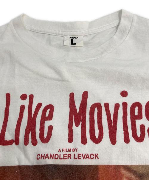 WEBER（ウェーバー）WEBER (ウェーバー) I Like Movies× weber T shirt (print) ホワイト サイズ:Lの古着・服飾アイテム