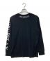 1piu1uguale3 relax (ウノピゥウノウグァーレトレ リラックス) ロングプリントTシャツ ブラック サイズ:M：5000円
