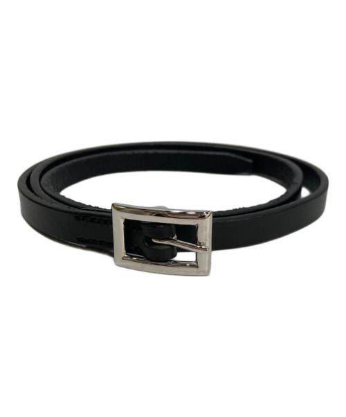 Aeta（アエタ）Aeta (アエタ) SQUARE BUCKLE BELT スクエアバックルベルト ブラックの古着・服飾アイテム