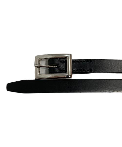 Aeta（アエタ）Aeta (アエタ) SQUARE BUCKLE BELT スクエアバックルベルト ブラックの古着・服飾アイテム