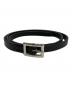 Aeta（アエタ）の古着「SQUARE BUCKLE BELT スクエアバックルベルト」｜ブラック