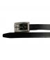 Aeta (アエタ) SQUARE BUCKLE BELT スクエアバックルベルト ブラック：7000円