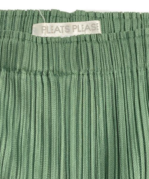 PLEATS PLEASE（プリーツプリーズ）PLEATS PLEASE (プリーツプリーズ) プリーツパンツ グリーン サイズ:2の古着・服飾アイテム