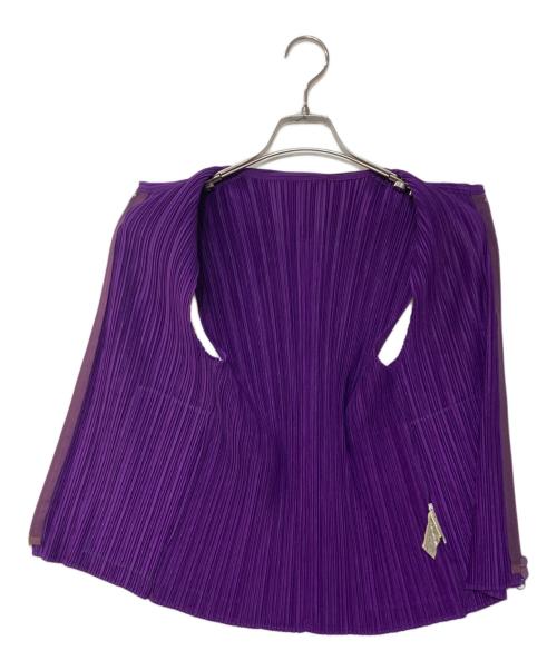 PLEATS PLEASE（プリーツプリーズ）PLEATS PLEASE (プリーツプリーズ) プリーツベスト パープル サイズ:3の古着・服飾アイテム