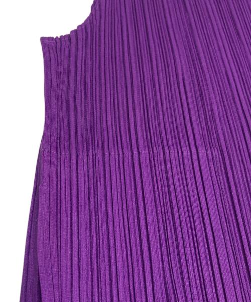 PLEATS PLEASE（プリーツプリーズ）PLEATS PLEASE (プリーツプリーズ) プリーツベスト パープル サイズ:3の古着・服飾アイテム
