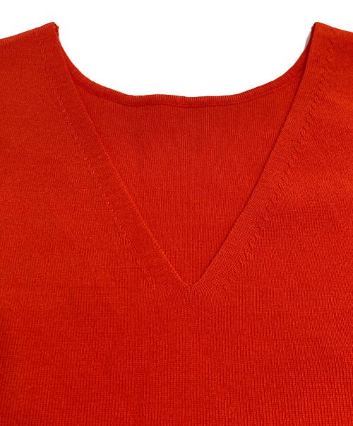 Loungedress（ラウンジドレス）Loungedress (ラウンジドレス) 2WAYツヤニット オレンジ サイズ:Fの古着・服飾アイテム