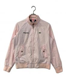 LACOSTE LIVE×SUPREME（ラコステライブ×シュプリーム）の古着「Harrington Jacket ハリントンジャケット」｜ピンク