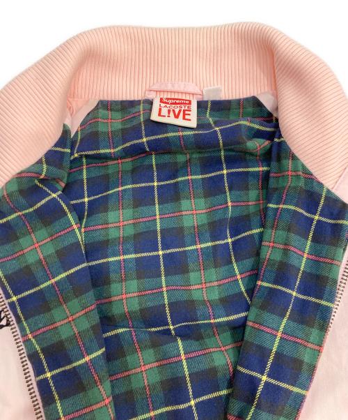 LACOSTE LIVE（ラコステライブ）LACOSTE LIVE (ラコステライブ) Supreme (シュプリーム) Harrington Jacket ハリントンジャケット ピンク サイズ:48の古着・服飾アイテム