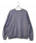 jieda (ジエダ) DAMAGE ZIP OVER SWEAT CREW/ダメージ ジップ オーバースウェット ブルー サイズ:1：8000円