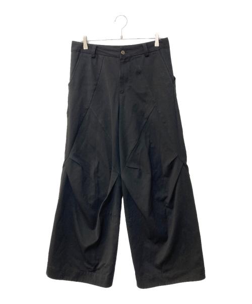 COMMON DIVISOR（コモンデバイザー）COMMON DIVISOR (コモンデバイザー) 変形ワイドパンツ ブラック サイズ:3の古着・服飾アイテム