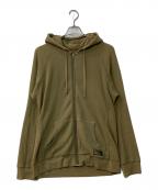 stussyステューシー）の古着「サーマル ジップパーカー」｜オリーブ