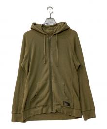 stussy（ステューシー）の古着「サーマル ジップパーカー」｜オリーブ