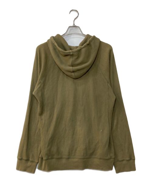 stussy（ステューシー）stussy (ステューシー) サーマル ジップパーカー オリーブ サイズ:MEDIUMの古着・服飾アイテム