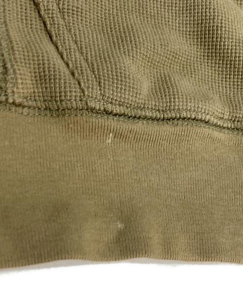 stussy（ステューシー）stussy (ステューシー) サーマル ジップパーカー オリーブ サイズ:MEDIUMの古着・服飾アイテム