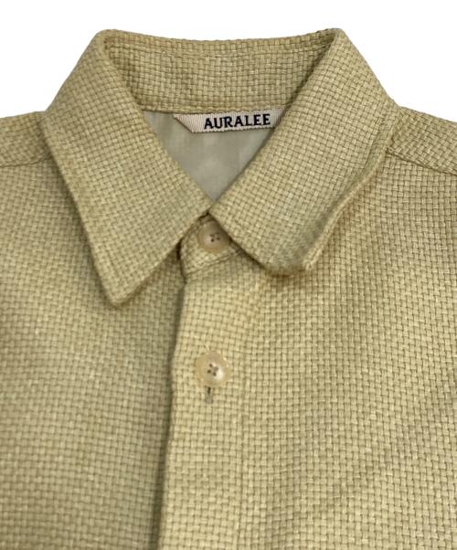 AURALEE（オーラリー）AURALEE (オーラリー) WASHI BASKET HALF SLEEVED SHIRTS ベージュ サイズ:1の古着・服飾アイテム