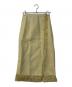 AURALEE（オーラリー）の古着「WASHI BASKET FRINGE SKIRT」｜ベージュ