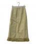 AURALEE (オーラリー) WASHI BASKET FRINGE SKIRT ベージュ：8000円