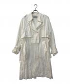 FUMIE=TANAKAフミエタナカ）の古着「Needle Trench Coat」｜ホワイト