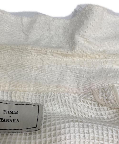 FUMIE=TANAKA（フミエタナカ）FUMIE=TANAKA (フミエタナカ) Needle Trench Coat ホワイト サイズ:-の古着・服飾アイテム