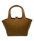 Atelier de LUMENアトリエ・ド・ルメン）の古着「PANIER PETIT BAG」｜ブラウン