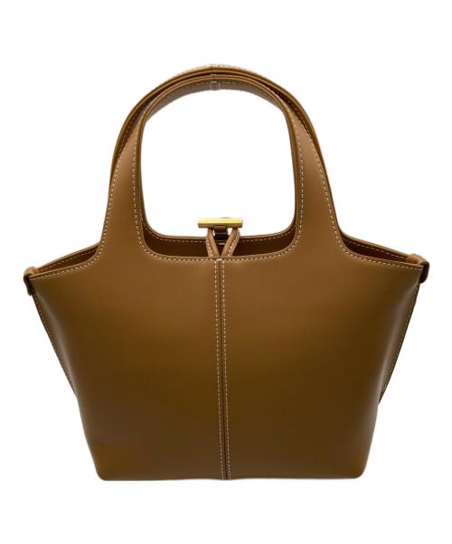 Atelier de LUMEN（アトリエ・ド・ルメン）Atelier de LUMEN (アトリエ・ド・ルメン) PANIER PETIT BAG ブラウンの古着・服飾アイテム
