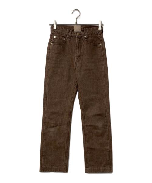 THESHISHIKUI（シシクイ）THESHISHIKUI (シシクイ) BASIC JEANS デニム ブラウン サイズ:23の古着・服飾アイテム