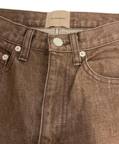 THESHISHIKUI（シシクイ）THESHISHIKUI (シシクイ) BASIC JEANS デニム ブラウン サイズ:23の古着・服飾アイテム